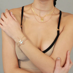 Bizare Love Triangle Bracelet-Rose Gold